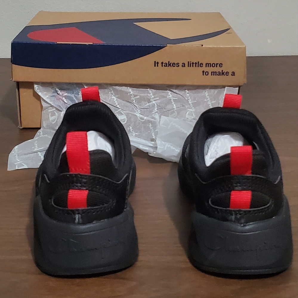 Champion Black and Red Slip on  Sneakers Toddler size 9 - Picture 9 of 14